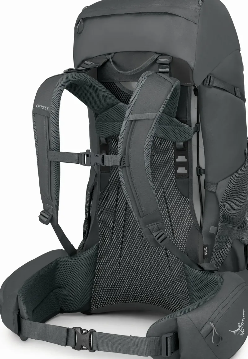 Osprey Backpacking Packs-Rook 65 Rucksack - Dark Charcoal-Silver Lining
