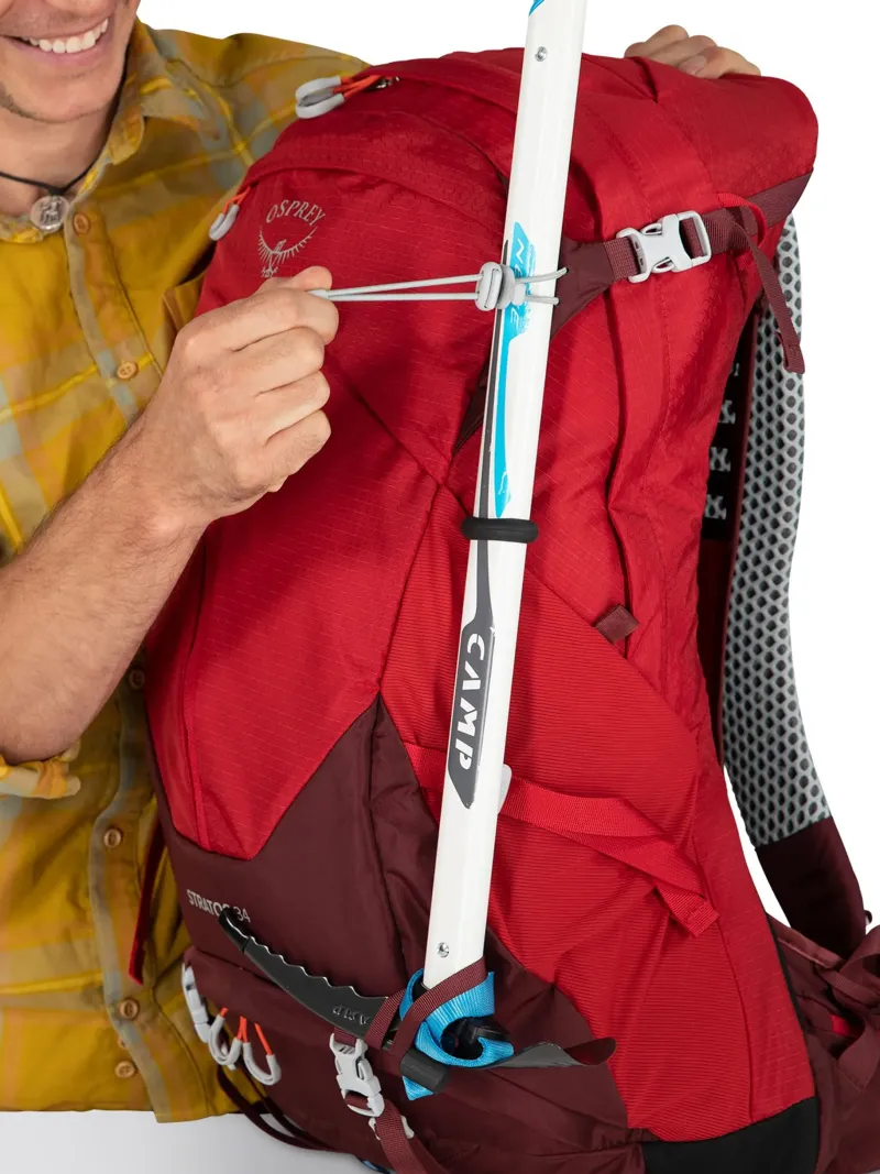 Osprey Day Packs-Stratos 34 Rucksack - Tunnel Vision Grey