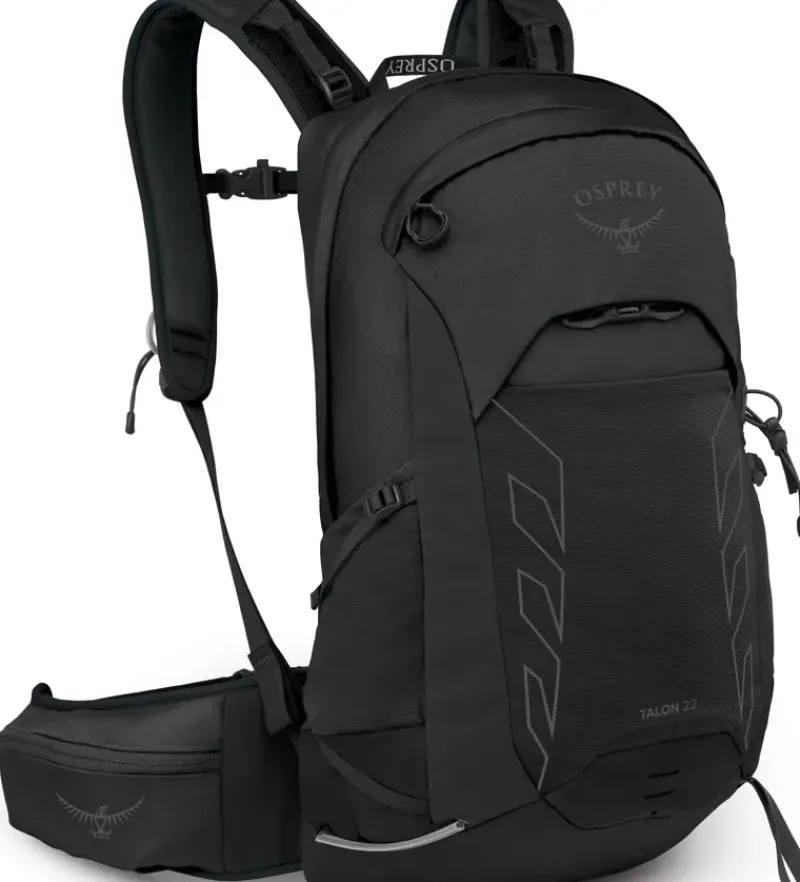 Osprey Day Packs-Talon 22 Rucksack - Extended Fit - Black Coal-Grey
