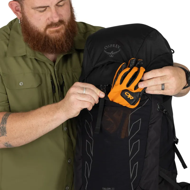 Osprey Day Packs-Talon 33 Rucksack - Extended Fit - Black Coal Grey