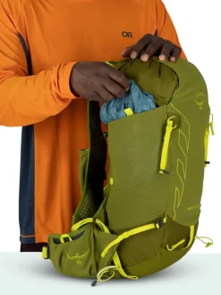 Osprey Fast & Light Rucksacks And Vests-Talon Velocity 20 Rucksack - Dark Charcoal-Tumbleweed Yellow