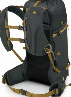 Osprey Fast & Light Rucksacks And Vests-Talon Velocity 20 Rucksack - Dark Charcoal-Tumbleweed Yellow