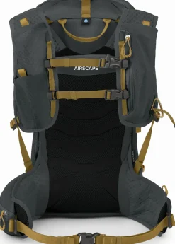 Osprey Fast & Light Rucksacks And Vests-Talon Velocity 20 Rucksack - Dark Charcoal-Tumbleweed Yellow