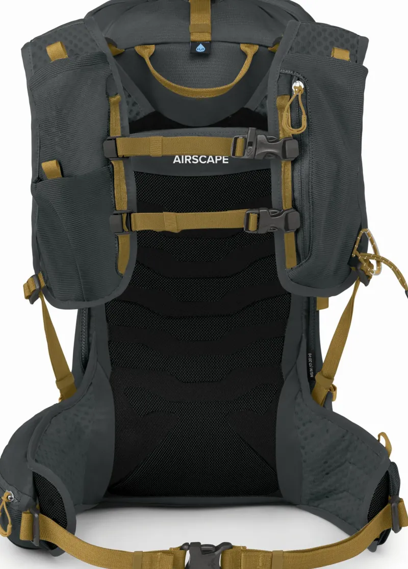 Osprey Fast & Light Rucksacks And Vests-Talon Velocity 20 Rucksack - Dark Charcoal-Tumbleweed Yellow