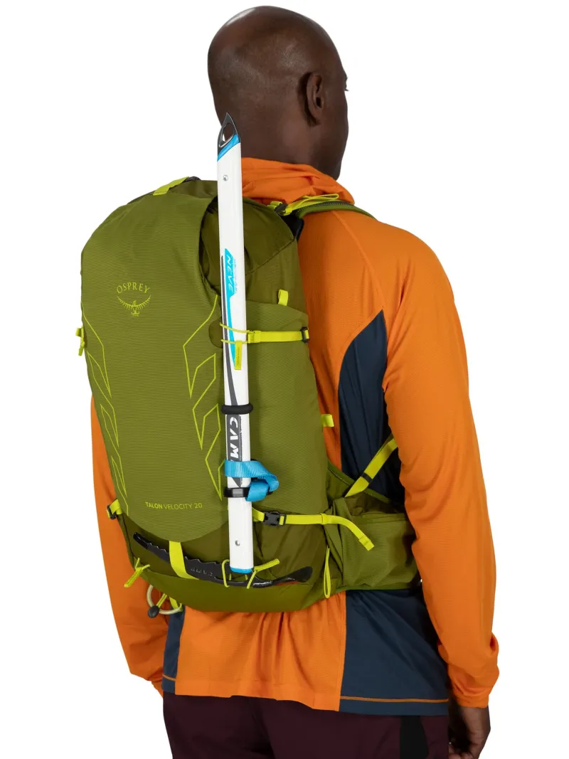 Osprey Fast & Light Rucksacks And Vests-Talon Velocity 20 Rucksack - Dark Charcoal-Tumbleweed Yellow