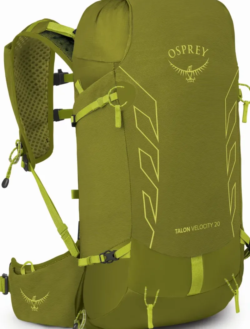 Osprey Fast & Light Rucksacks And Vests-Talon Velocity 20 Rucksack - Matcha Green-Lemongrass