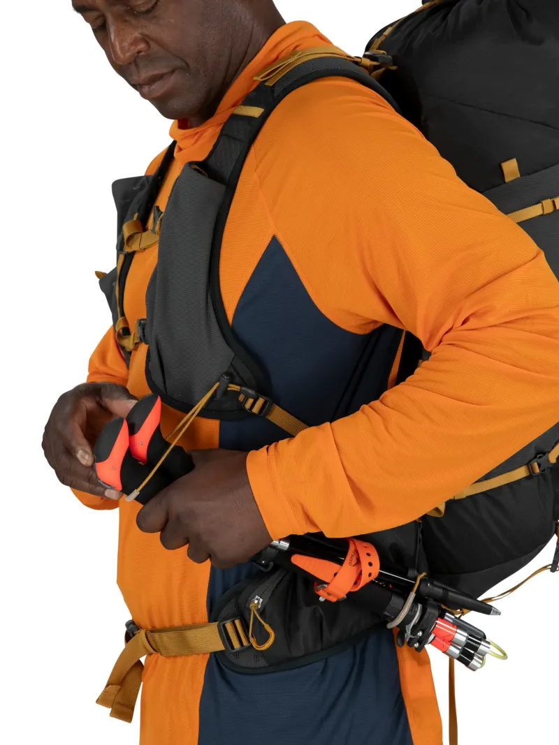 Osprey Fast & Light Rucksacks And Vests-Talon Velocity 30 Rucksack - Dark Charcoal-Tumbleweed Yellow