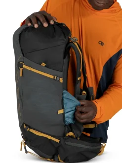 Osprey Fast & Light Rucksacks And Vests-Talon Velocity 30 Rucksack - Dark Charcoal-Tumbleweed Yellow