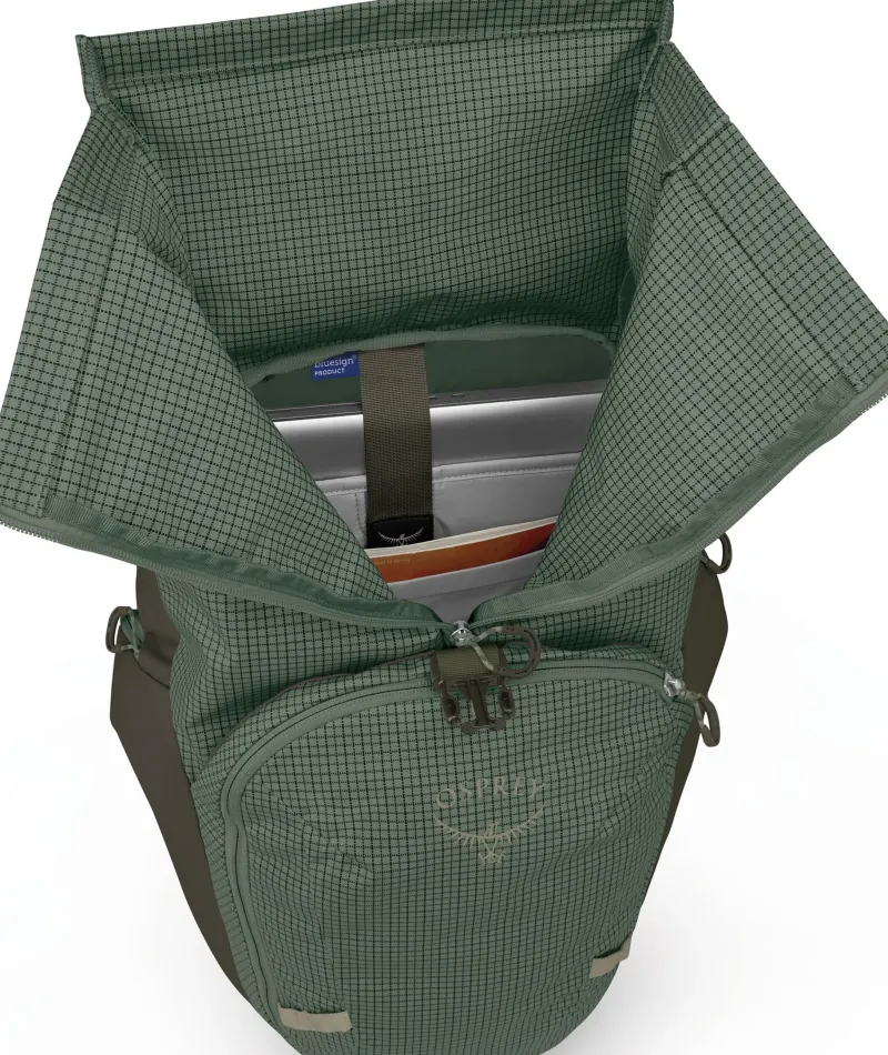 Osprey Day Packs-Transporter Roll Top Rucksack - Pine Leaf