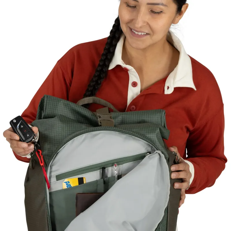 Osprey Day Packs-Transporter Roll Top Rucksack - Pine Leaf