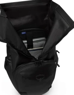 Osprey Day Packs-Transporter Roll Top Rucksack - Raven Black