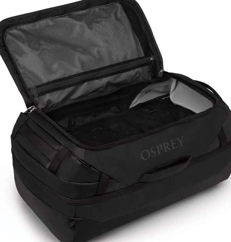 Osprey Duffels & Kitbags-Transporter Squffel 70 Duffel - Raven Black