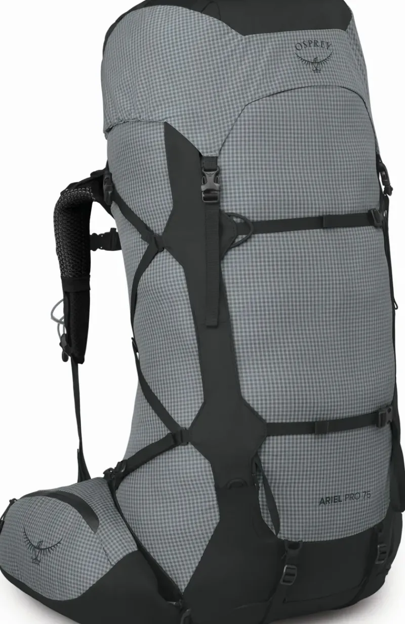 Osprey Backpacking Packs-Womens Ariel Pro 75 Rucksack - Silver Lining