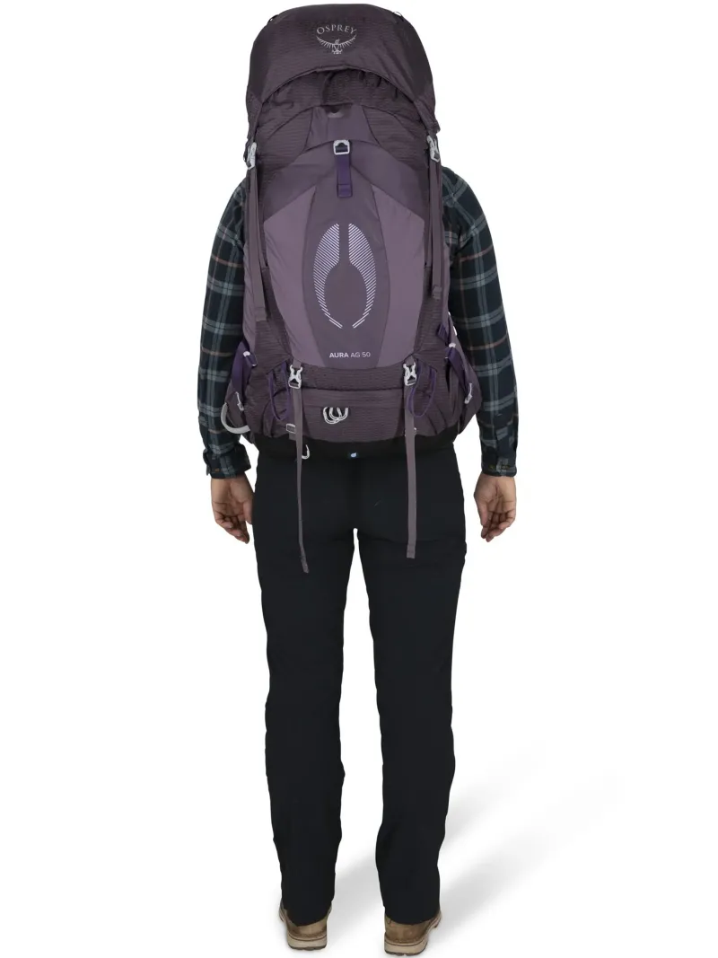 Osprey Backpacking Packs-Womens Aura AG 50 Rucksack - Enchantment Purple