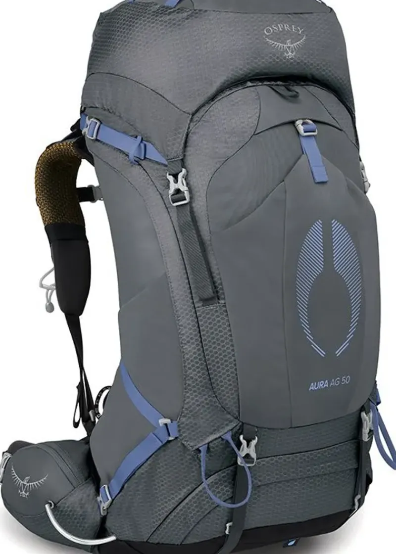 Osprey Backpacking Packs-Womens Aura AG 50 Rucksack - Tungsten Grey