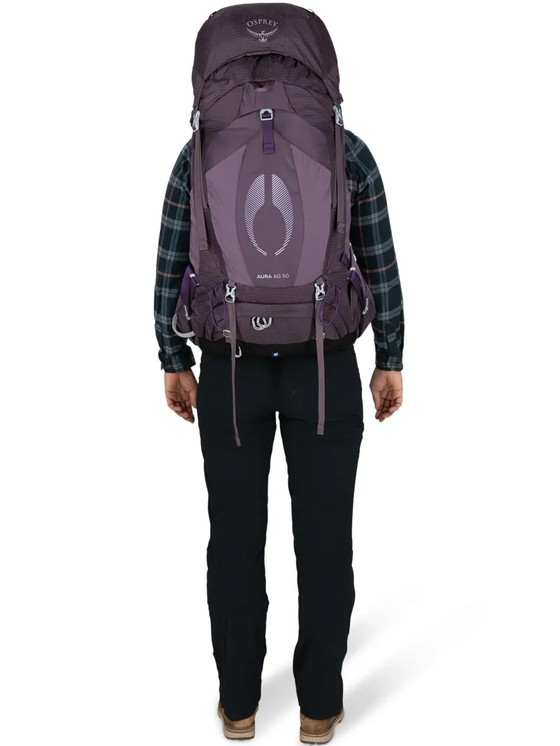 Osprey Backpacking Packs-Womens Aura AG 50 Rucksack - Tungsten Grey