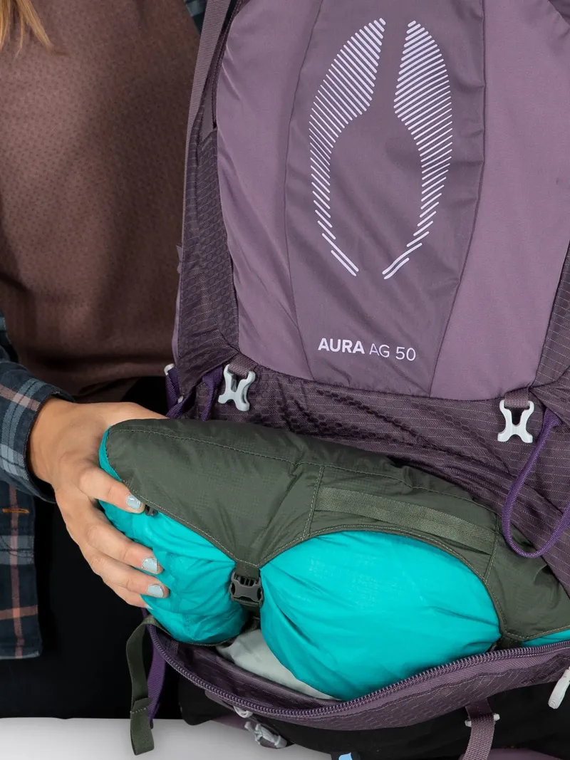 Osprey Backpacking Packs-Womens Aura AG 50 Rucksack - Tungsten Grey