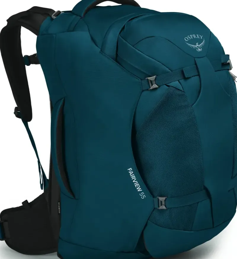 Osprey Luggage & Carry-On-Womens Fairview 55 Travel Pack - Night Jungle Blue