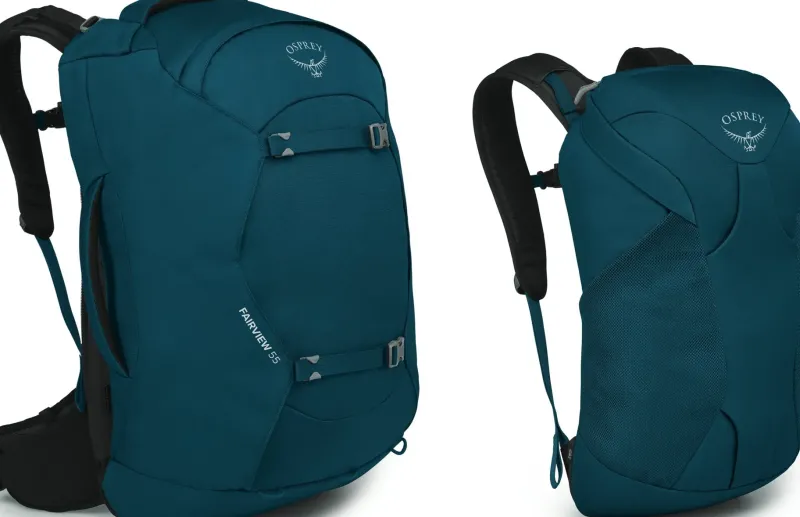 Osprey Luggage & Carry-On-Womens Fairview 55 Travel Pack - Night Jungle Blue