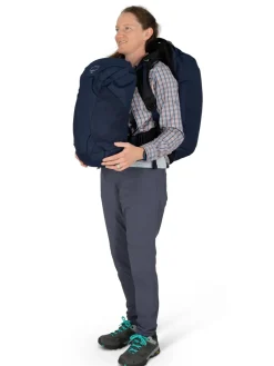 Osprey Luggage & Carry-On-Womens Fairview 55 Travel Pack - Night Jungle Blue