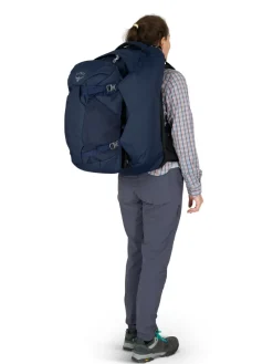 Osprey Luggage & Carry-On-Womens Fairview 55 Travel Pack - Night Jungle Blue