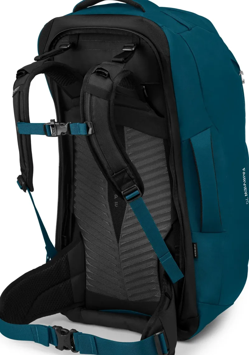 Osprey Luggage & Carry-On-Womens Fairview 70 Travel Pack - Night Jungle Blue