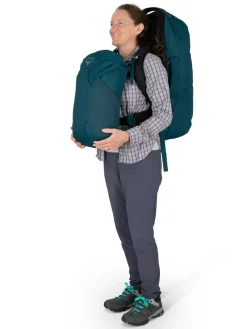 Osprey Luggage & Carry-On-Womens Fairview 70 Travel Pack - Night Jungle Blue