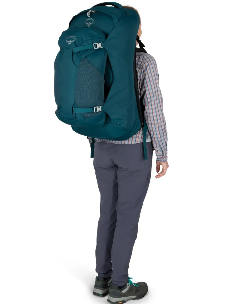 Osprey Luggage & Carry-On-Womens Fairview 70 Travel Pack - Night Jungle Blue