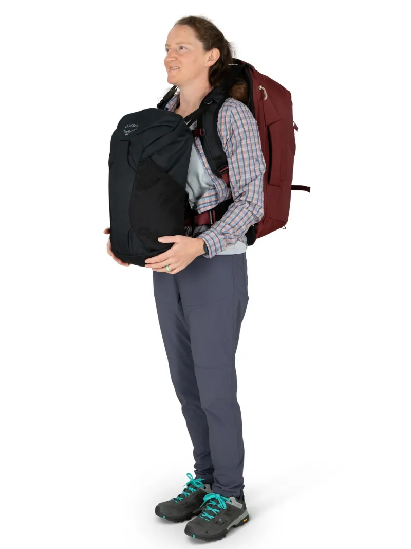 Osprey Luggage & Carry-On-Womens Fairview 40 Travel Pack - Night Jungle Blue