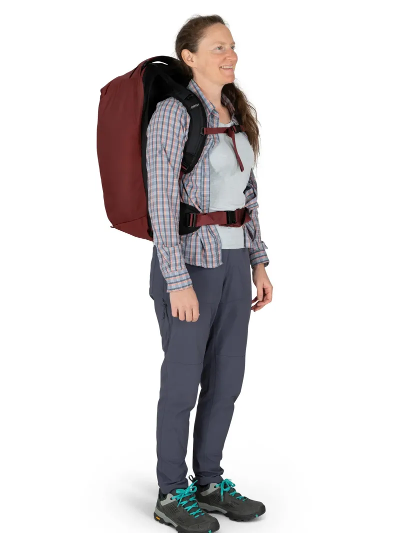 Osprey Luggage & Carry-On-Womens Fairview 40 Travel Pack - Zircon Red