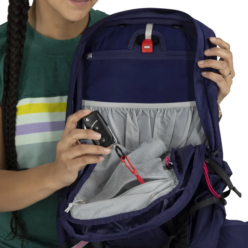 Osprey Day Packs-Womens Tempest 11 Rucksack - Deep Fig-Hotspot Pink