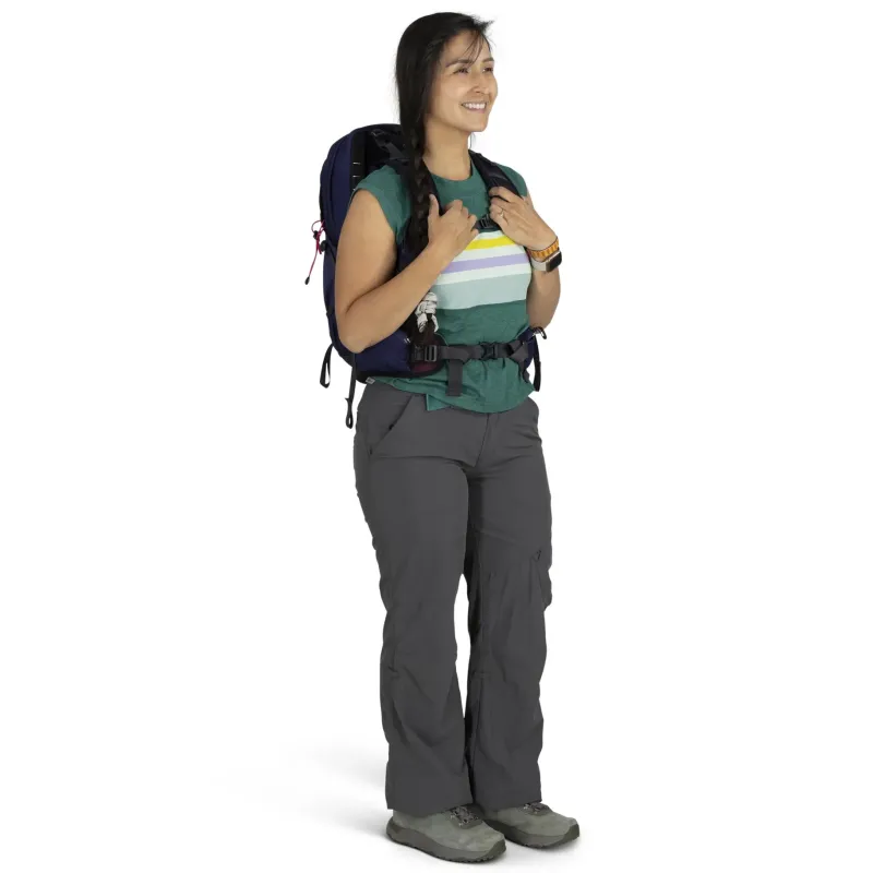 Osprey Day Packs-Womens Tempest 11 Rucksack - Deep Fig-Hotspot Pink