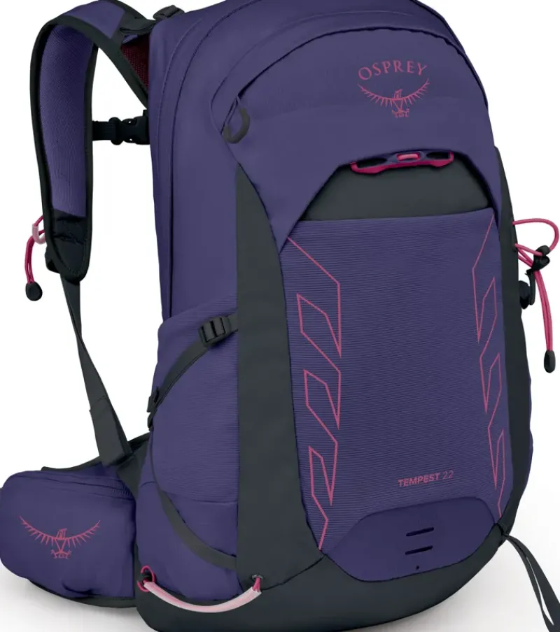 Osprey Day Packs-Womens Tempest 22 Rucksack - Deep Fig-Hotspot Pink