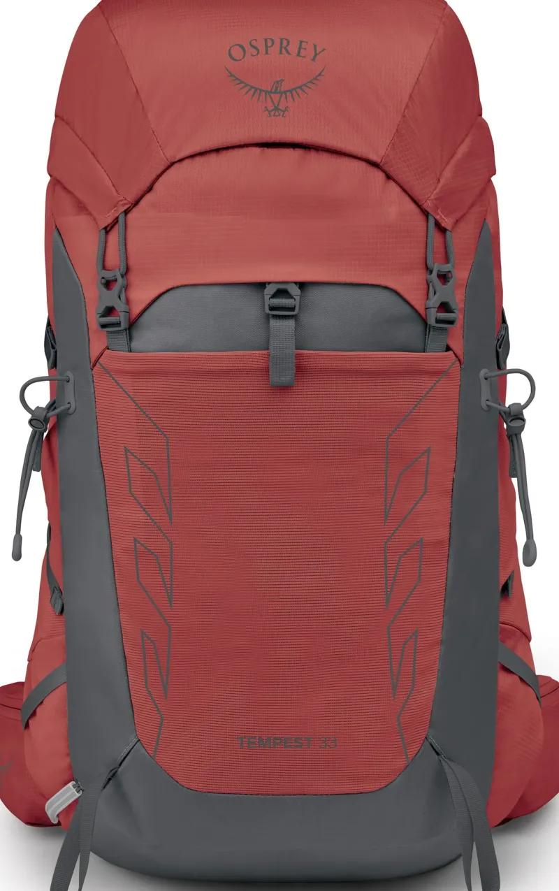 Osprey Day Packs-Womens Tempest 33 Rucksack - Red Pampas-Coal Grey