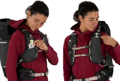 Osprey Fast & Light Rucksacks And Vests-Womens Tempest Velocity 30 Rucksack - Dark Charcoal-Chiru Tan