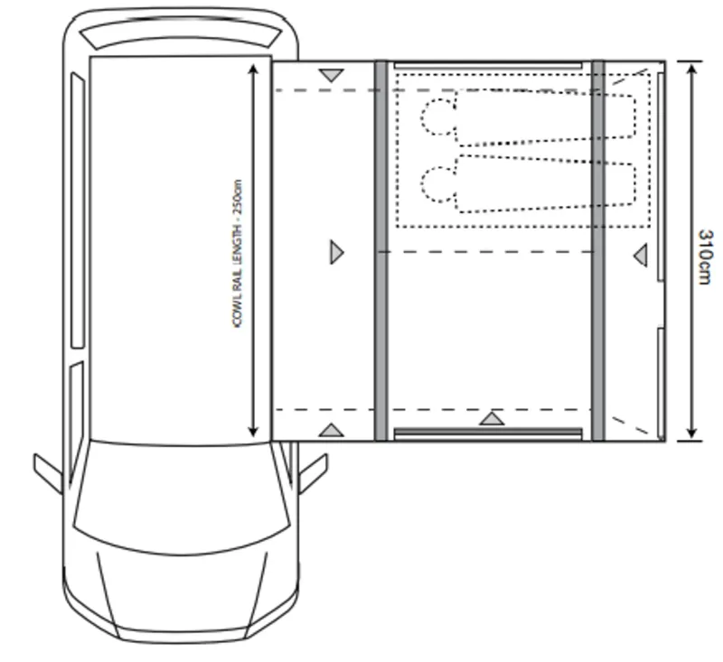 Outdoor Revolution Ex Demo Tents & Camping-Movelite T2R Low Drive-Away Awning - DEMO MODEL