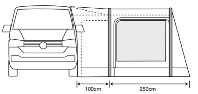 Outdoor Revolution Ex Demo Tents & Camping-Movelite T2R Low Drive-Away Awning - DEMO MODEL