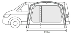 Outdoor Revolution Ex Demo Tents & Camping-Movelite T2R Low Drive-Away Awning - DEMO MODEL