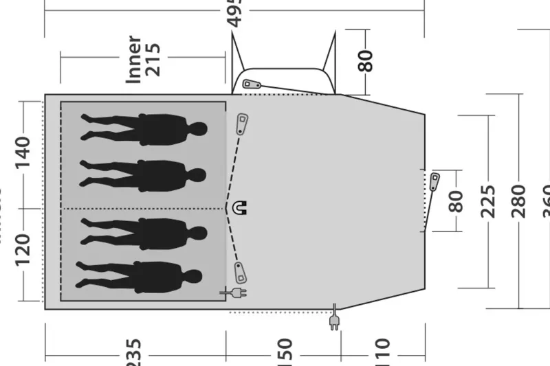 Outwell Family & Leisure Tents-Nevada 4 Tent