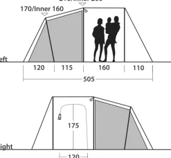 Outwell Family & Leisure Tents-Nevada 5 Tent