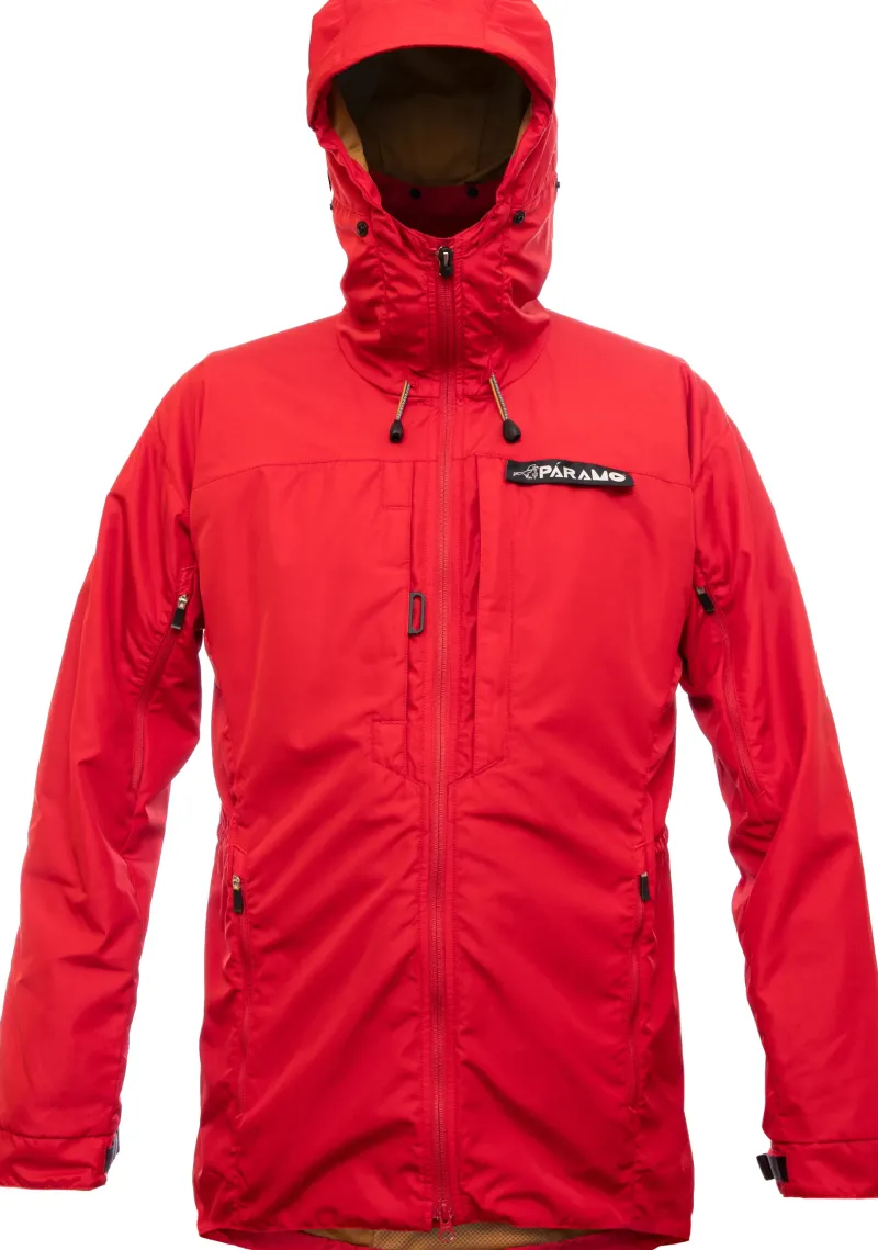 Paramo Waterproof Jackets-Mens Alta III Jacket - Fire-Burnt Chilli Zips