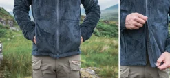 Paramo Fleece & Mid Layer-Mens Bentu Plus Fleece - Dark Grey
