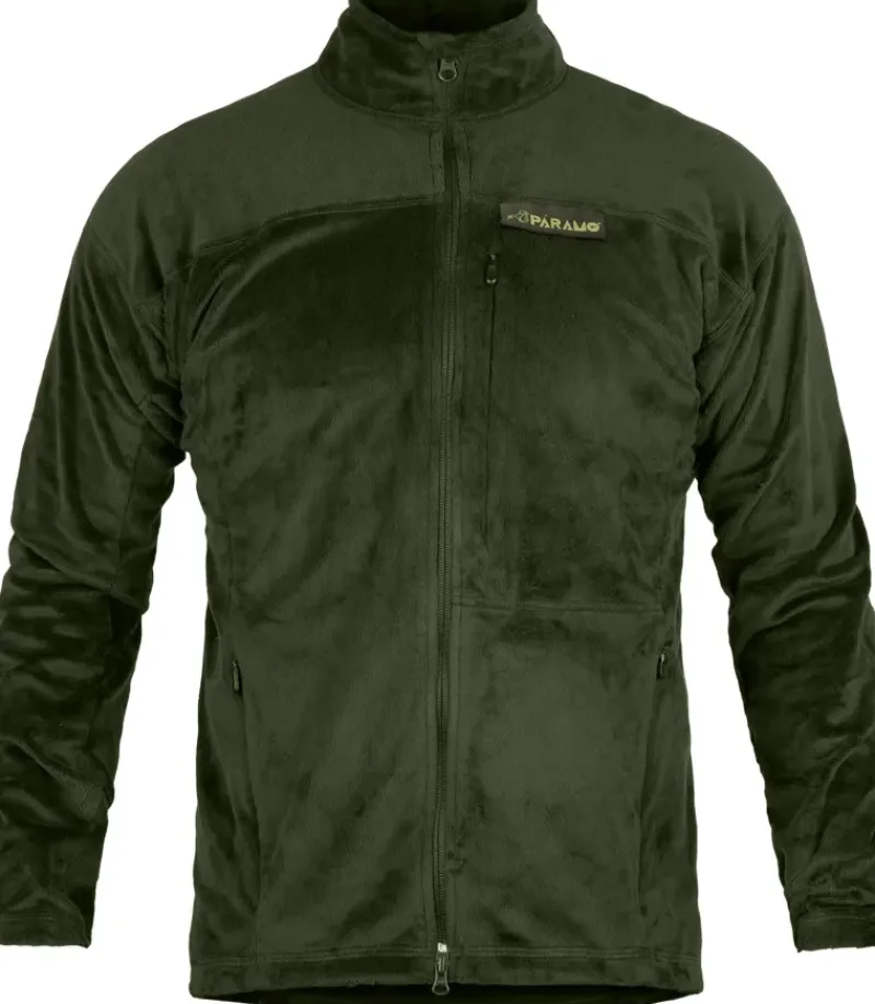 Paramo Fleece & Mid Layer-Mens Bentu Plus Fleece - Moss