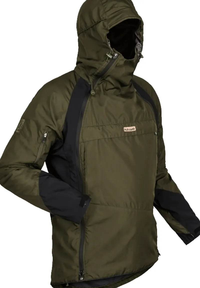 Paramo Waterproof Jackets-Mens Velez Evolution Hybrid Smock - Moss-Black