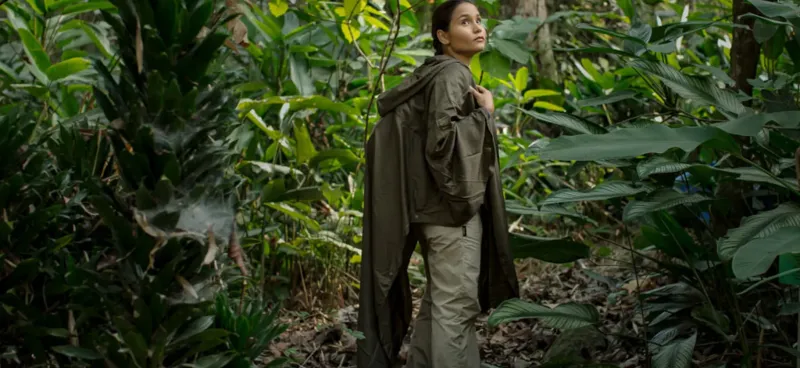 Paramo Waterproof Jackets|Waterproof Jackets-Unisex Poncho - Moss
