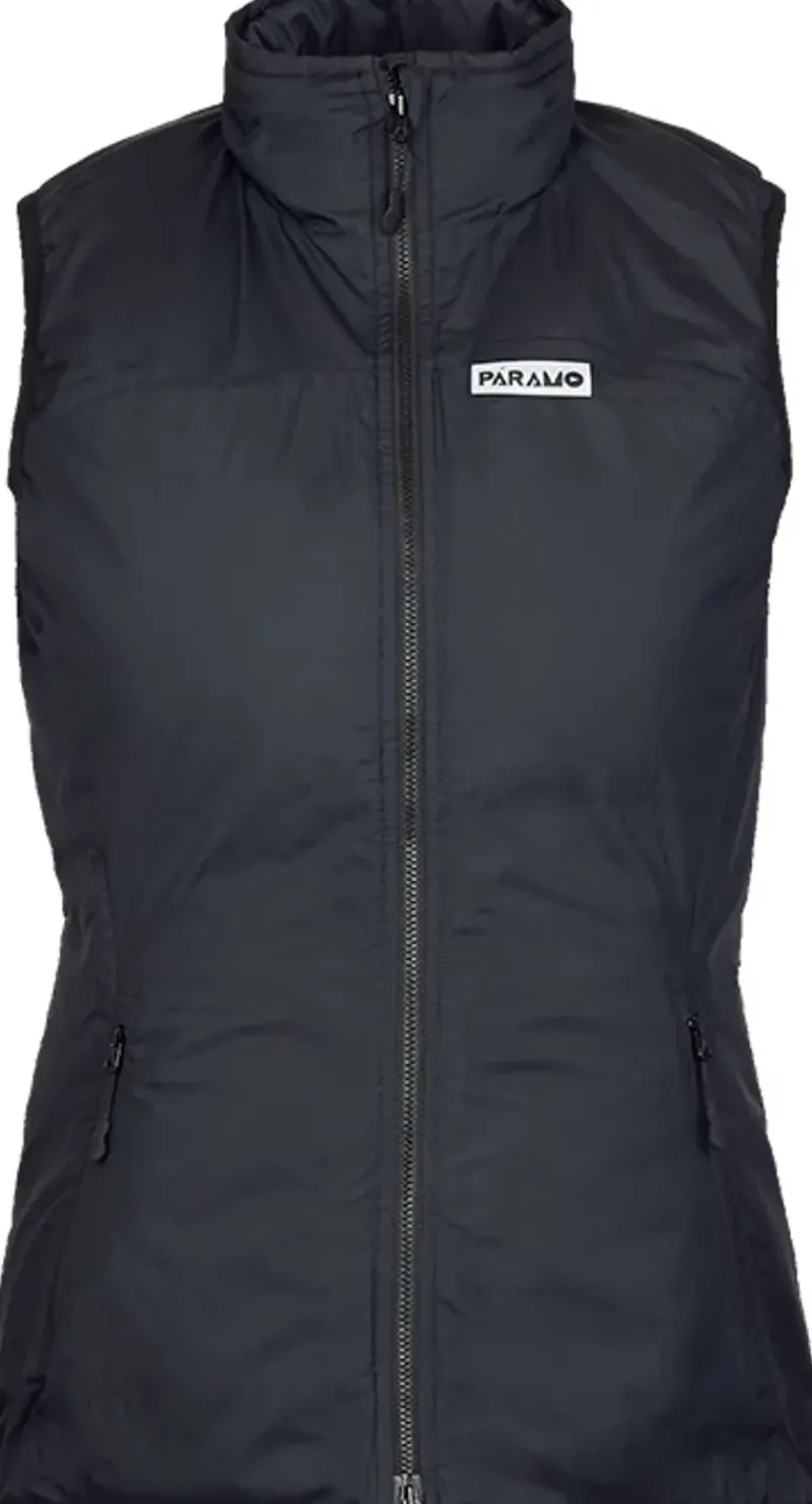 Paramo Vests & Gilets-Womens Torres Medio Gilet - Black-Elderberry Lining
