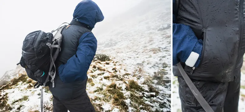Paramo Vests & Gilets-Womens Torres Medio Gilet - Black-Elderberry Lining