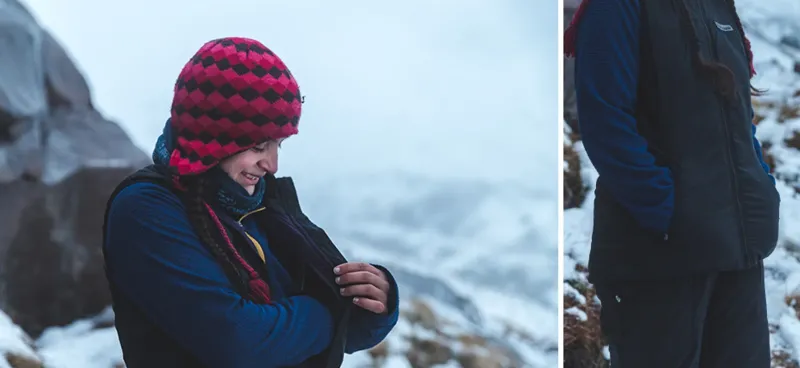 Paramo Vests & Gilets-Womens Torres Medio Gilet - Black-Elderberry Lining