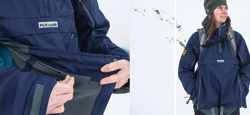 Paramo Waterproof Jackets-Womens Velez Adventure Smock - Fire