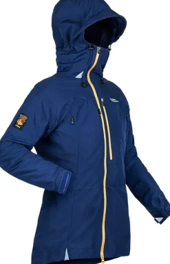 Paramo Windshirts-Womens Ventura Windproof Jacket - Midnight-Gold Zip